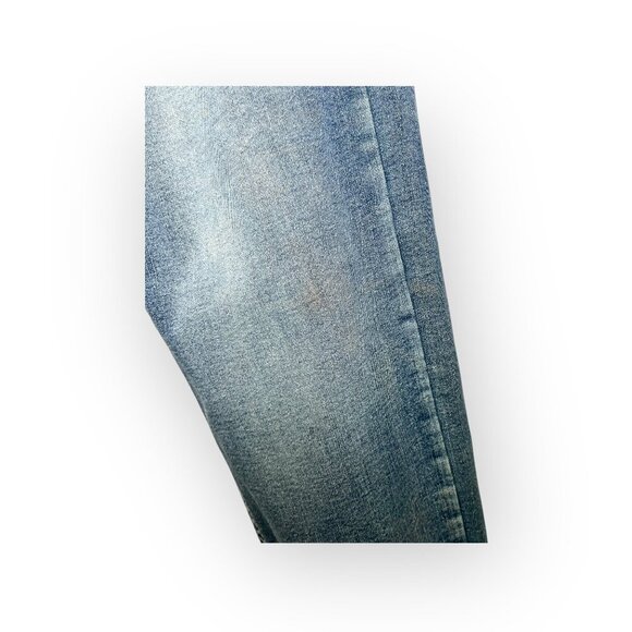 TRUE LUCK Men's Jeans Size 32 x 32  Bootcut Medium to Light Wash FLAWS - Picture 6 of 11